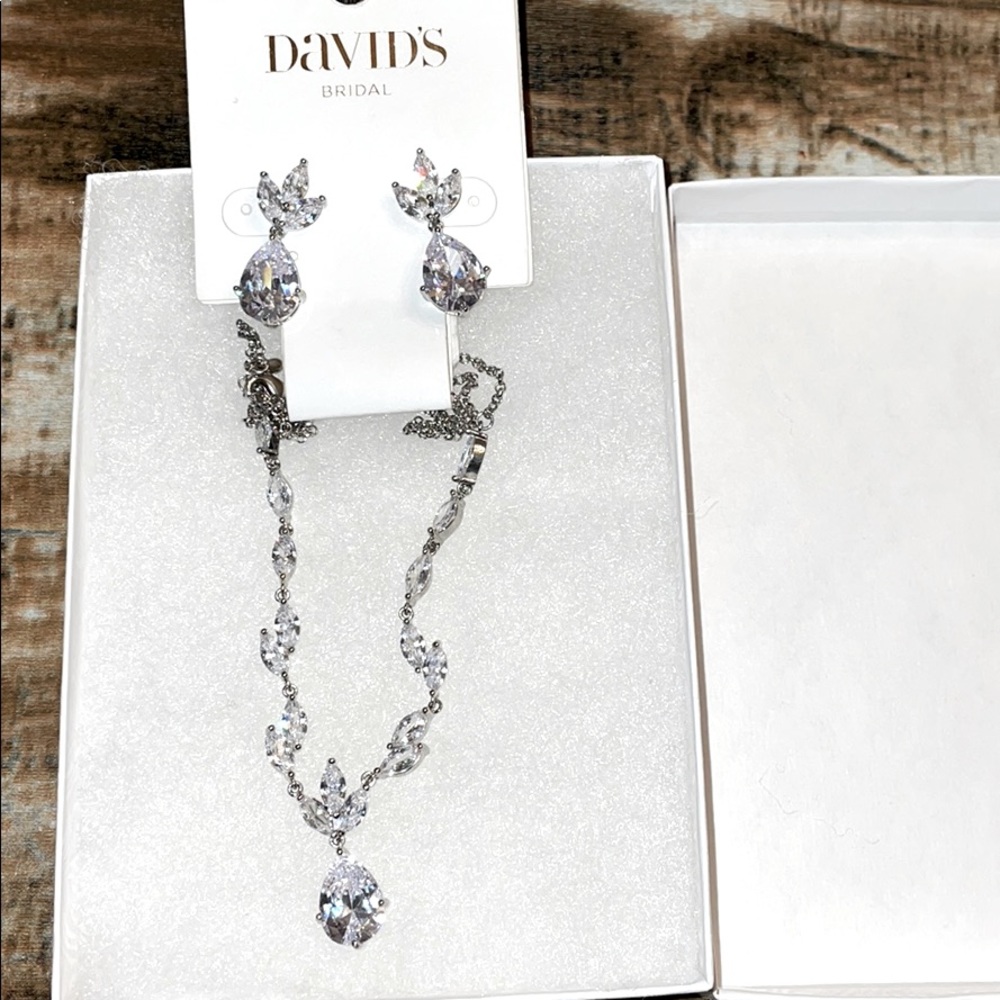 Bridal earring and necklace set - Picture 3 of 7